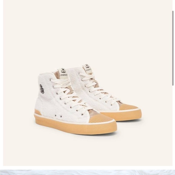 ISABEL MARANT Benkeen Shearling High Top Logo Sneaker - Picture 3 of 11